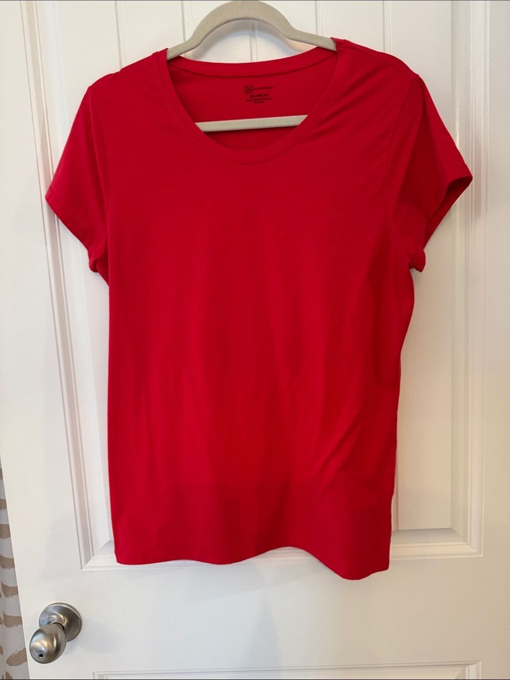 No Boundaries Bright Red Short Sleeve Crewneck Tee